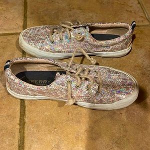 Girls sperry top sider memory foam shoes